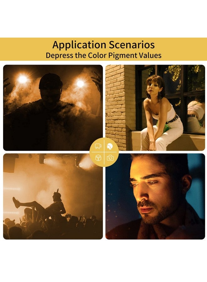 Meking 16x20 inches Lighting Gels CTO Photo Lights Gel Filters Transparent Color Correction Light Sheets for Photography Red Head Strobe Flashlight (Orange) - Image 4