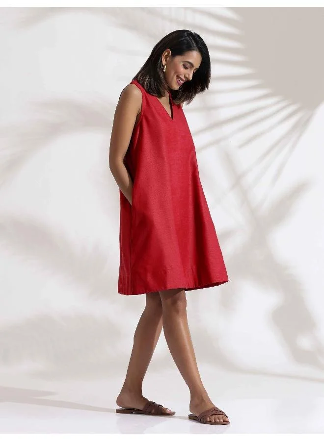 trueBrowns Sleeveless A-Line Dress