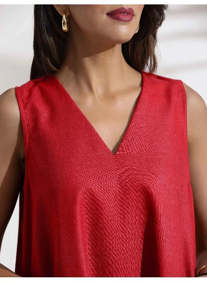 trueBrowns Sleeveless A-Line Dress