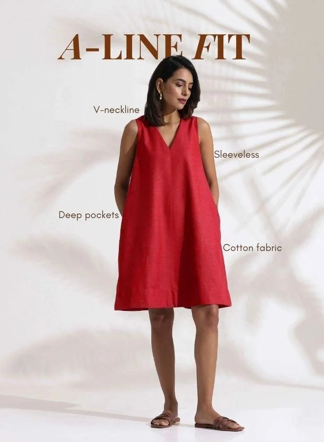 trueBrowns Sleeveless A-Line Dress