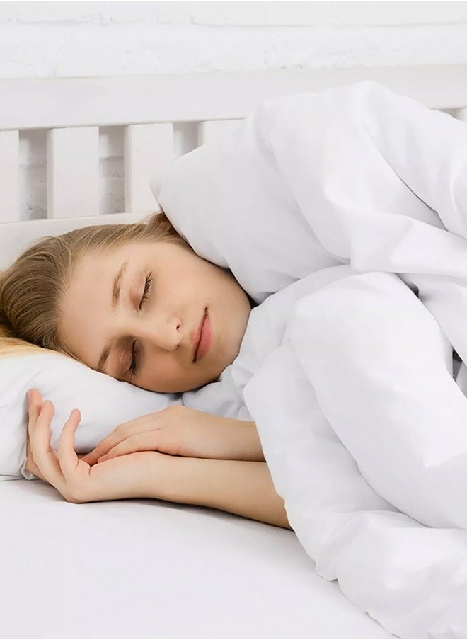 Arabest - Duvet, 240 x 220 cm King Size Duvet Insert, Quilted All Season Comforter, Soft White Quilt - Image 1