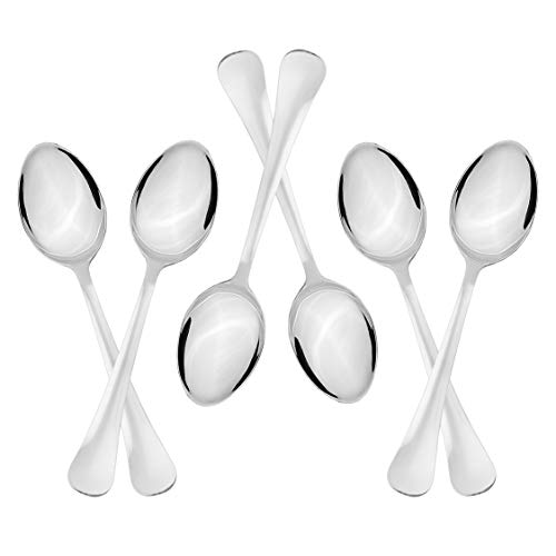 Sumeet Stainless Steel Dessert/Table Spoon Set of 6 Pc – (18.5cm L) (1.6mm Thick) - Image 3