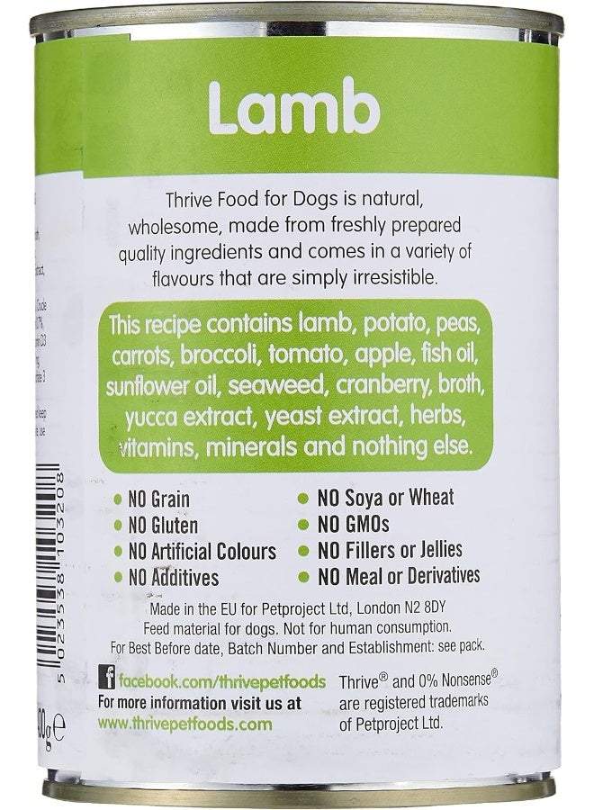 Thrive Complete Dog Lamb Wet Food 395G - Image 2