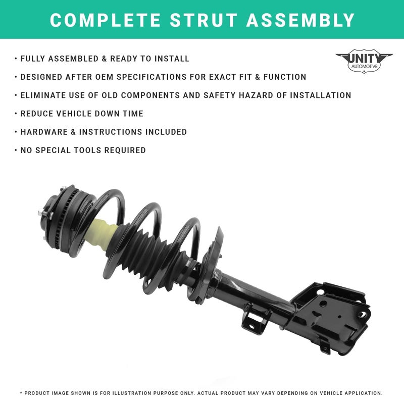 Unity Automotive 11270 Front Complete Strut Assembly for 2003-2007 Saturn Ion - Image 3