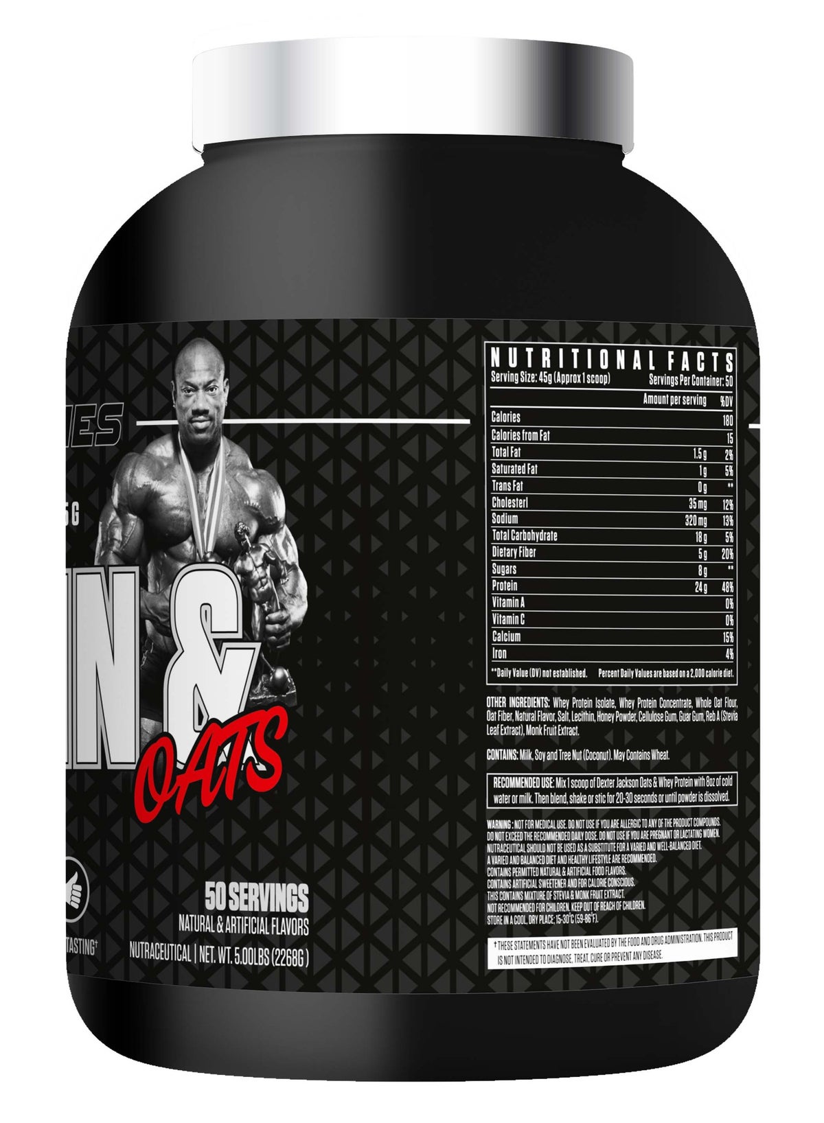 Black Series Protein Oats – Ultra Premium Advance Protein Powder - Mocha Hazelnut (50 Servings)