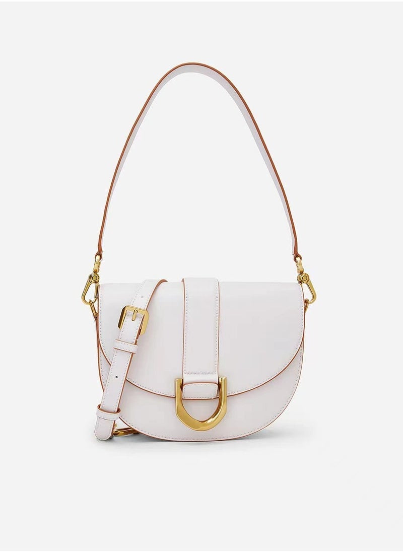 Charles & Keith Charles & Keith Gabine Horseshoe Buckle Saddle Bag Shoulder Bag  - Image 1