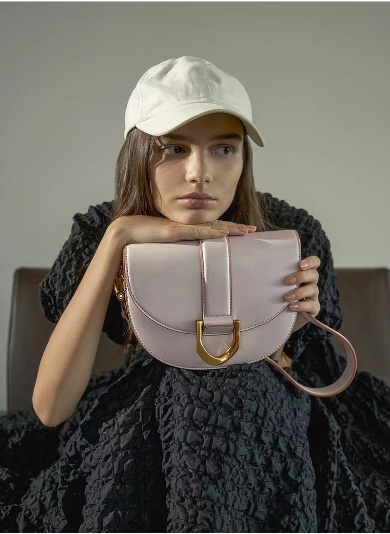 Charles & Keith Charles & Keith Gabine Horseshoe Buckle Saddle Bag Shoulder Bag  - Image 5