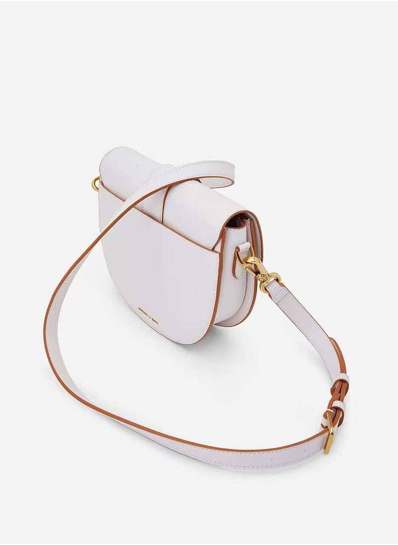 Charles & Keith Charles & Keith Gabine Horseshoe Buckle Saddle Bag Shoulder Bag  - Image 4