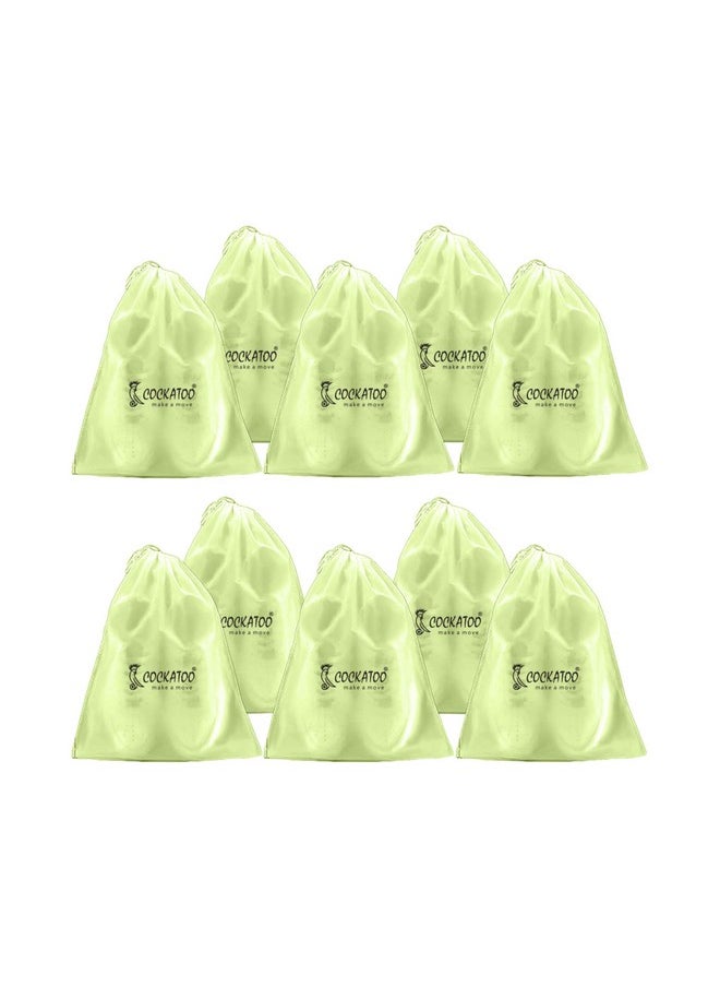 Cockatoo - Cockatoo PE Shoe Bag for Travel & Storage, Women & Men, Travelling Shoe Storage Bag, Shoe Storage Organizer Bag - Pack of 10 Shoe Pouch(30 x 35 CM) - Image 1