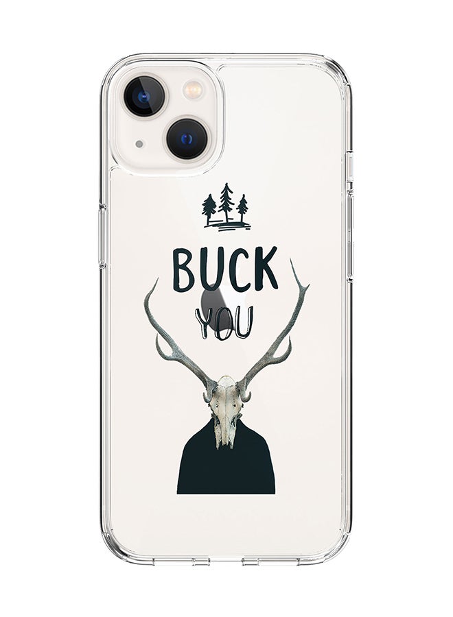 Classic Clear for Apple iPhone 14 Case Hybrid Soft Cover Flexible Edges Anti Drop TPU PC Gel Thin Transparent Cover [ Designed for Apple iPhone 14 ] - Buck You