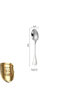 304 Stainless Steel Mini Special Small Spoon 9cm Short Handle Seasoning Spoon Salt Spoon Medicinal Powder Seasoning Spoon Spoon Coffee Spoon-Specifications:304 Stainless Steel-9cm Pointed Spoon