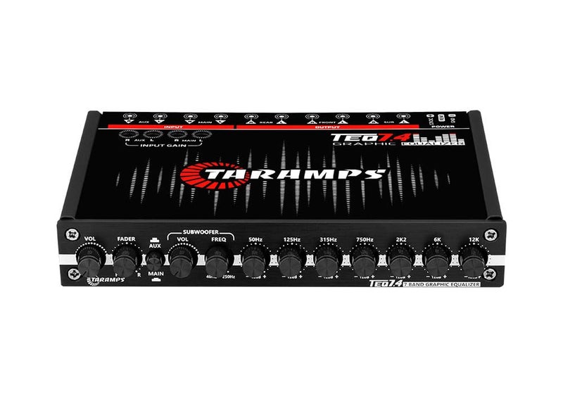 Taramp's TARAMPS TEQ 7.4 Pro Car Audio Systems 7 Band Graphic Equalizer EQ Blue Lighting Advance Capability Input Channel Adjustment Main Volume Control Adjustable Subwoofer Volume with LPF - Image 2