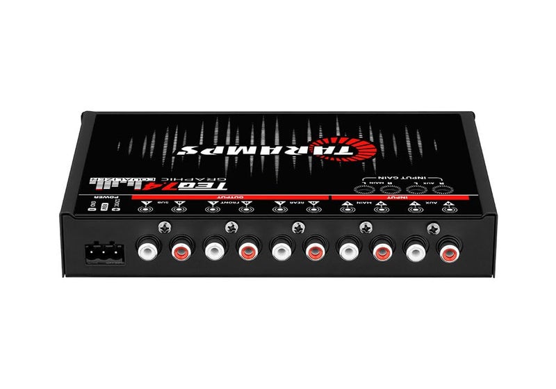 Taramp's TARAMPS TEQ 7.4 Pro Car Audio Systems 7 Band Graphic Equalizer EQ Blue Lighting Advance Capability Input Channel Adjustment Main Volume Control Adjustable Subwoofer Volume with LPF - Image 5