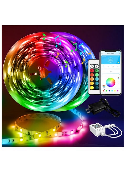 DAYBETTER Led Strip Lights 100 ft Smart with App Remote Control, 5050 RGB for Bedroom, Living Room, Home Decoration, Music Sync Color Changing for Room Party(2 Rolls of 50 ft)