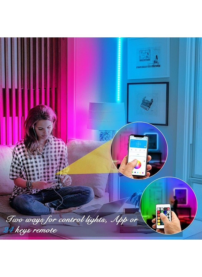 DAYBETTER - DAYBETTER Led Strip Lights 100 ft Smart with App Remote Control, 5050 RGB for Bedroom, Living Room, Home Decoration, Music Sync Color Changing for Room Party(2 Rolls of 50 ft) - Image 1
