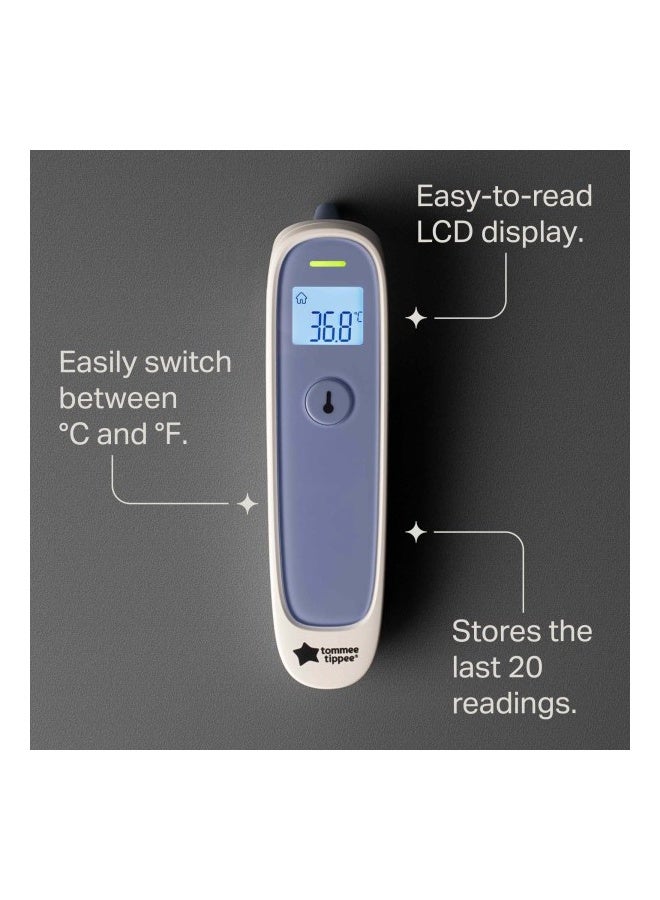 tommee tippee InEar Digital Thermometer, Suitable for 3 m+, Essentials Newborn Baby, 1 Second Instant Readings in Choice of C or F - Image 4