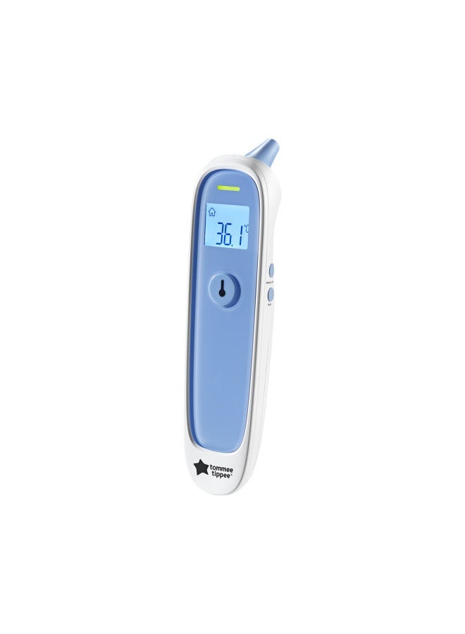 tommee tippee InEar Digital Thermometer, Suitable for 3 m+, Essentials Newborn Baby, 1 Second Instant Readings in Choice of C or F
