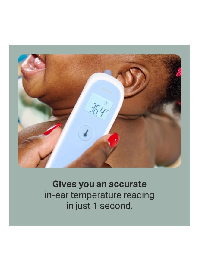 tommee tippee InEar Digital Thermometer, Suitable for 3 m+, Essentials Newborn Baby, 1 Second Instant Readings in Choice of C or F - Image 3