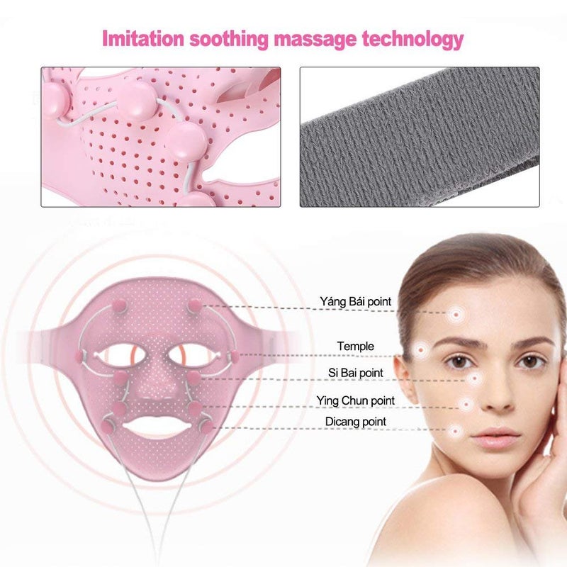 klarako Facial Massage Mask, Face Massager 3D Magnetic Vibration Massage SPA Beauty Mask - Image 5