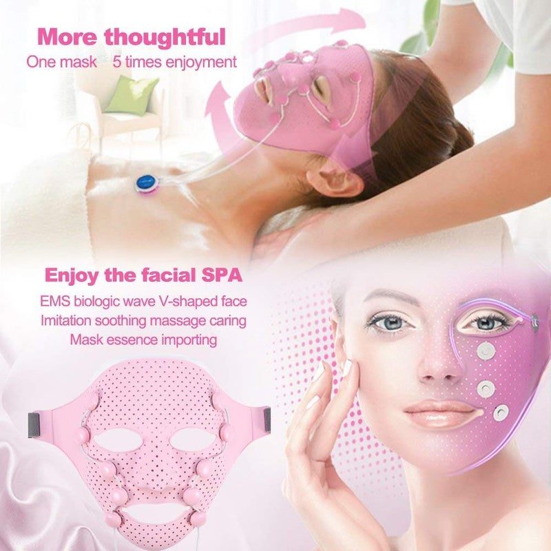 klarako Facial Massage Mask, Face Massager 3D Magnetic Vibration Massage SPA Beauty Mask - Image 4