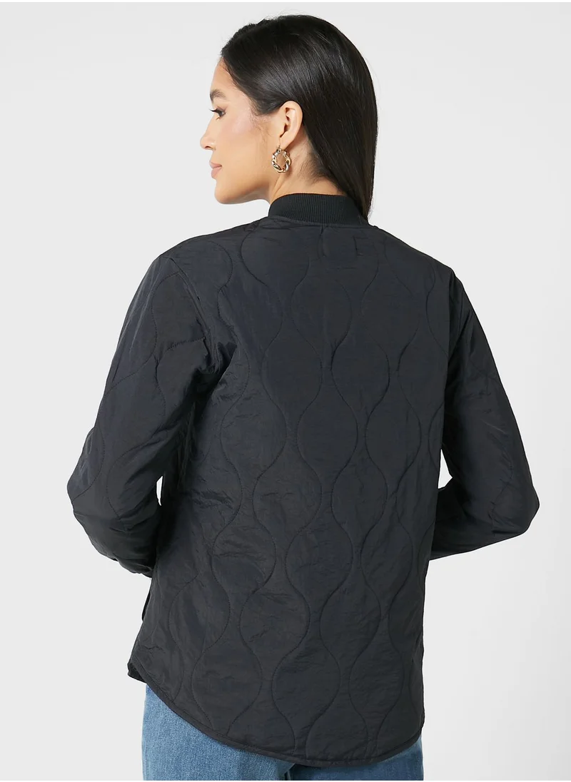 Ginger Padded Bomber Jacket