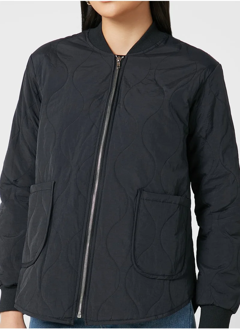 Ginger Padded Bomber Jacket