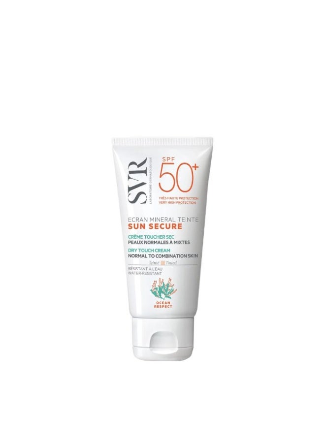 اس في أر كريم SVR Sun Secure Minéral Teinté SPF50+ كريم شمسي ملون للبشرة العادية والمختلطة 50 مل - Image 1