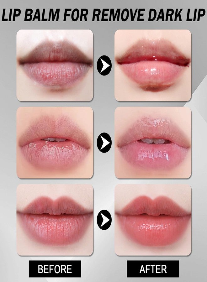 Jutqut 2 PCS Lip Balm for Dark Lips, Hydrating Moisturizing Dark Lips Corrector for Smokers, Help Fade Lip Discoloration & Fine Lines, Long-Lasting Moisturizer for Men & Women - Image 5