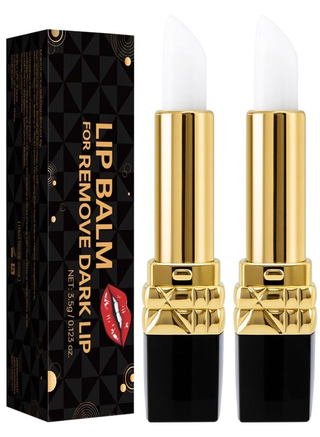 Jutqut 2 PCS Lip Balm for Dark Lips, Hydrating Moisturizing Dark Lips Corrector for Smokers, Help Fade Lip Discoloration & Fine Lines, Long-Lasting Moisturizer for Men & Women - Image 1