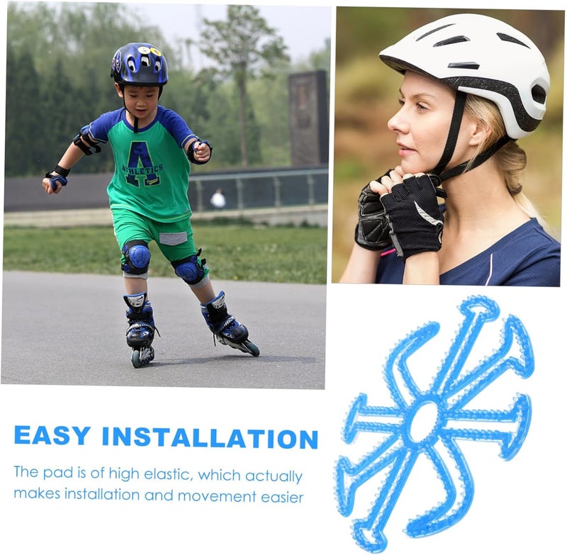 Kisangel Breathable Helmet Inner Padding Mat Comfortable Silicone Damping Pad for Cycling Skating and Skiing Easy to Clean Wear-Resistant Multi-Functional Liner - Image 3