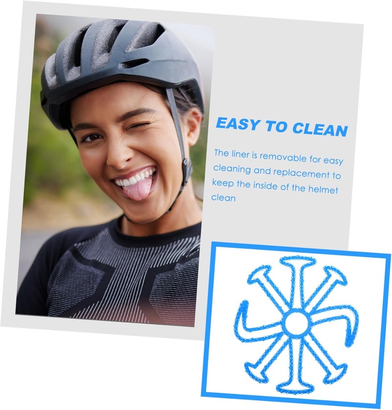 Kisangel Breathable Helmet Inner Padding Mat Comfortable Silicone Damping Pad for Cycling Skating and Skiing Easy to Clean Wear-Resistant Multi-Functional Liner - Image 4