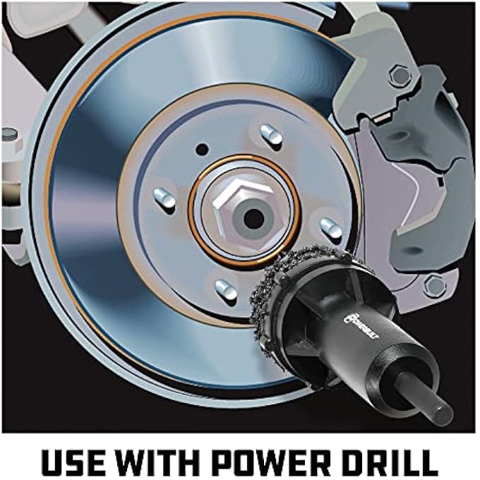 ريحني مجموعة إعادة التغطية لدوار الفرامل Powerbuilt تنظيف تلميع إزالة الصدأ والأوساخ ملحق مثقاب 13 قطعة 940382 - Image 4