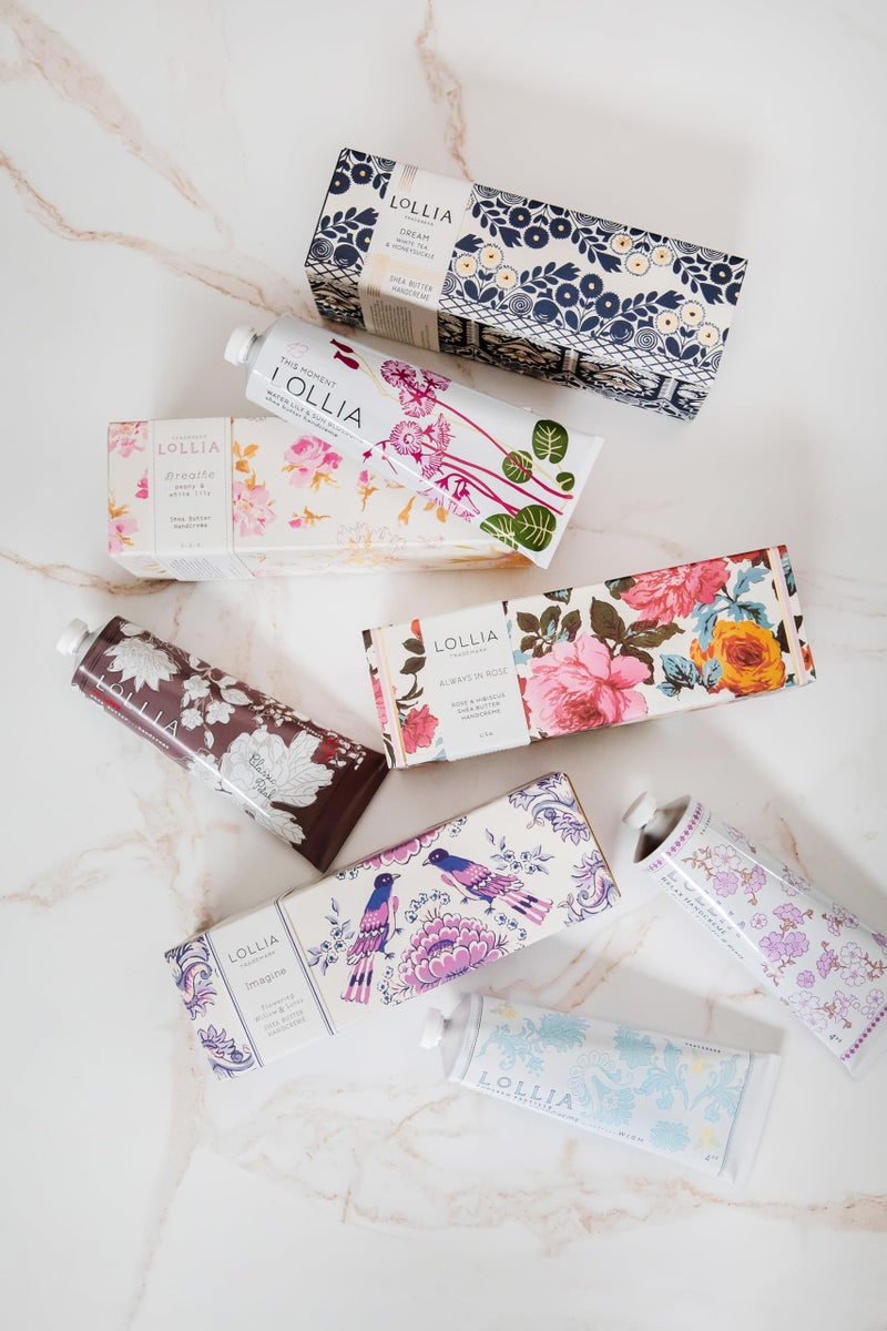 LOLLIA Petite Treat Handcreme Gift Set with Always in Rose, Breathe, Dream, Relax, This Moment & Wish, Scented Hand Cream for Women, Moisturizing Lotion for Dry Hands, Quick Absorbing Skin Care - Image 5