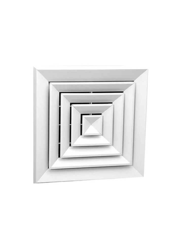 Aluminum Ceiling Diffuser - 600x600mm, White | Heavy-duty Air Purifier For Industrial & Restaurant Use, 220 Volt