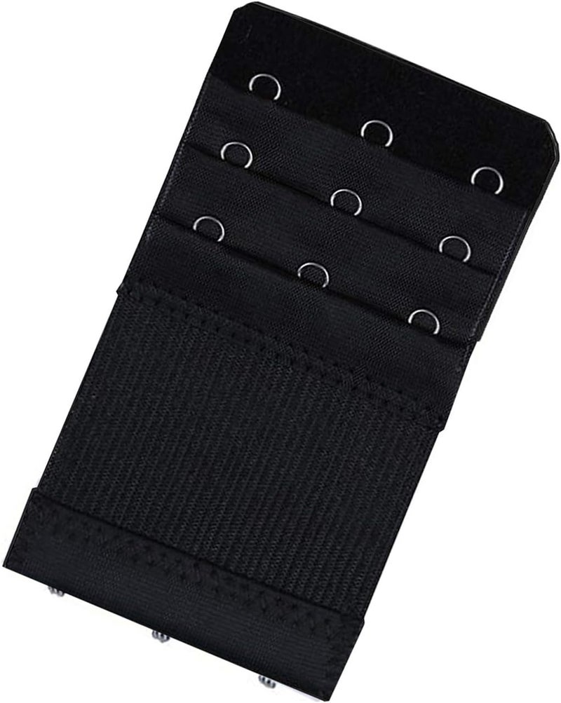 KTOBTEL Bra Extender 3 Hooks 3 Rows Elastic Bra Band Hook Strap Extensions for Women, Pack of 4 - Image 4