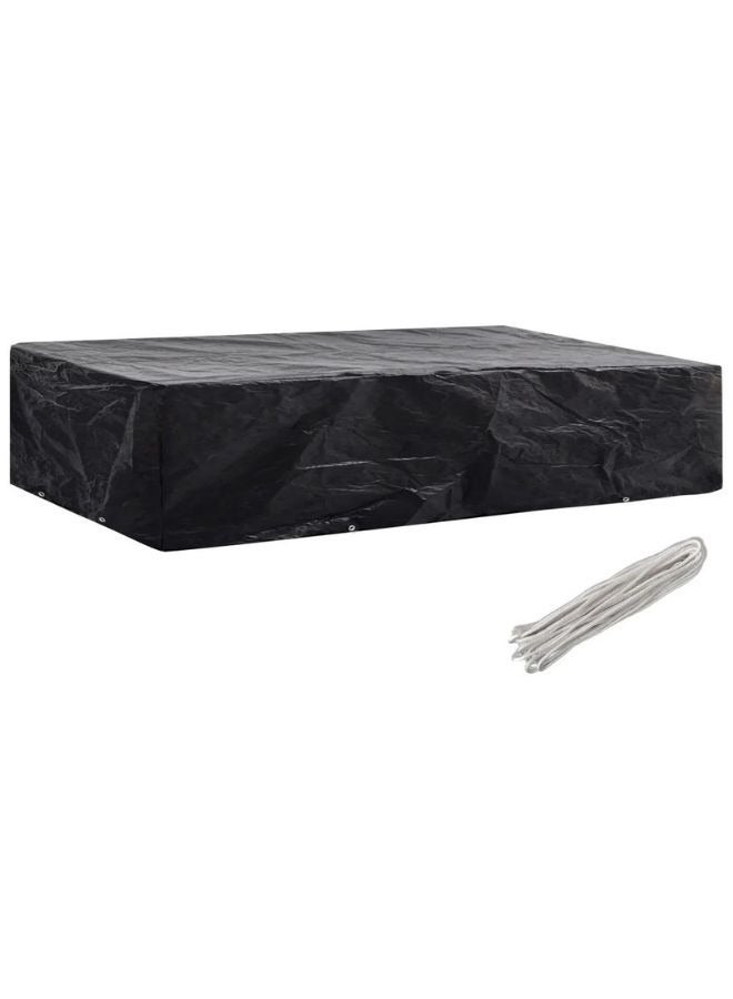vidaxl vidaXL Garden Sunlounger Cover 2 pcs 8 Eyelets 218x77x55 cm  - Image 2