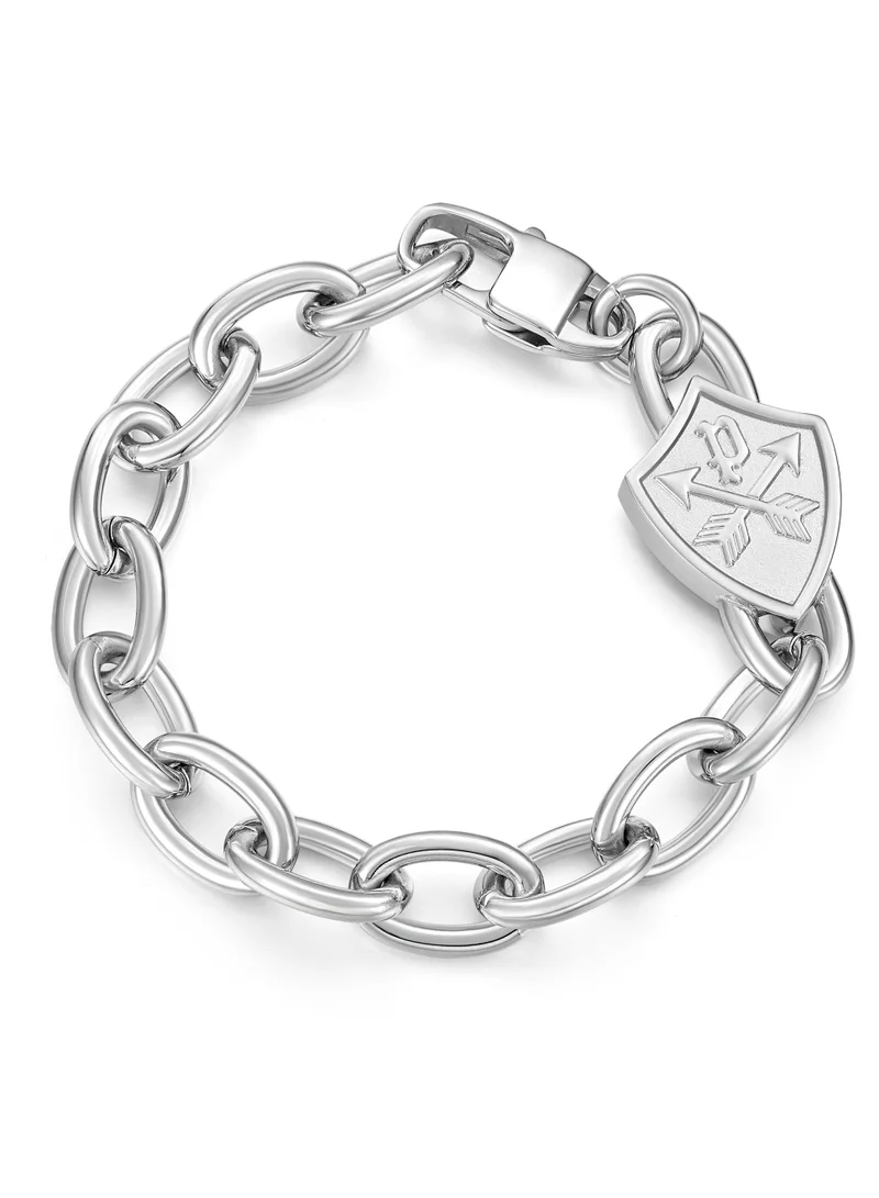 Heritage Crest Silver Bracelet Large for Men