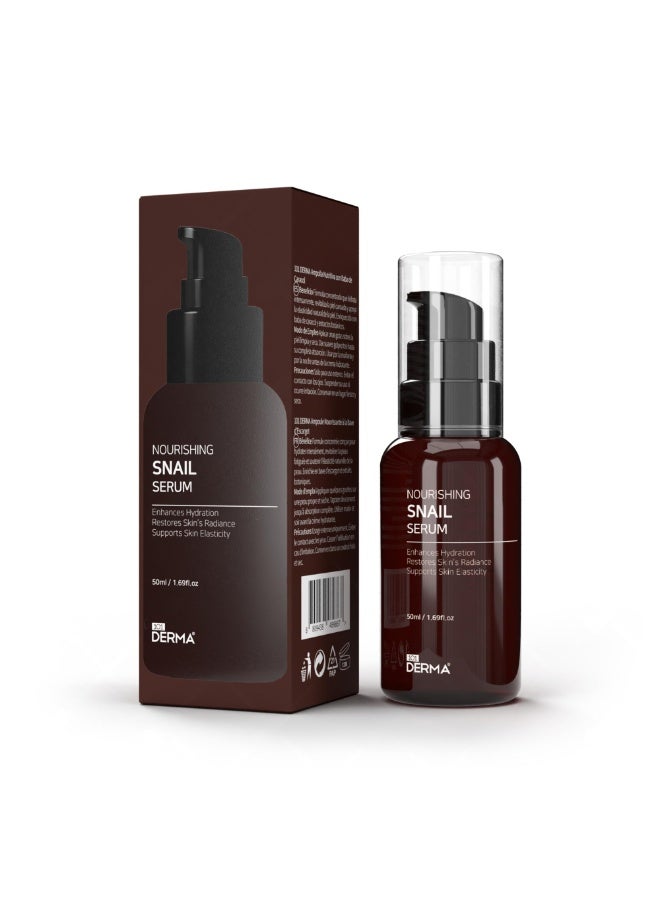 101 Derma Nourishing Snail Serum 50 ml – Hydrating Facial Serum with Snail Mucin to Restore Radiance & Support Skin Elasticity