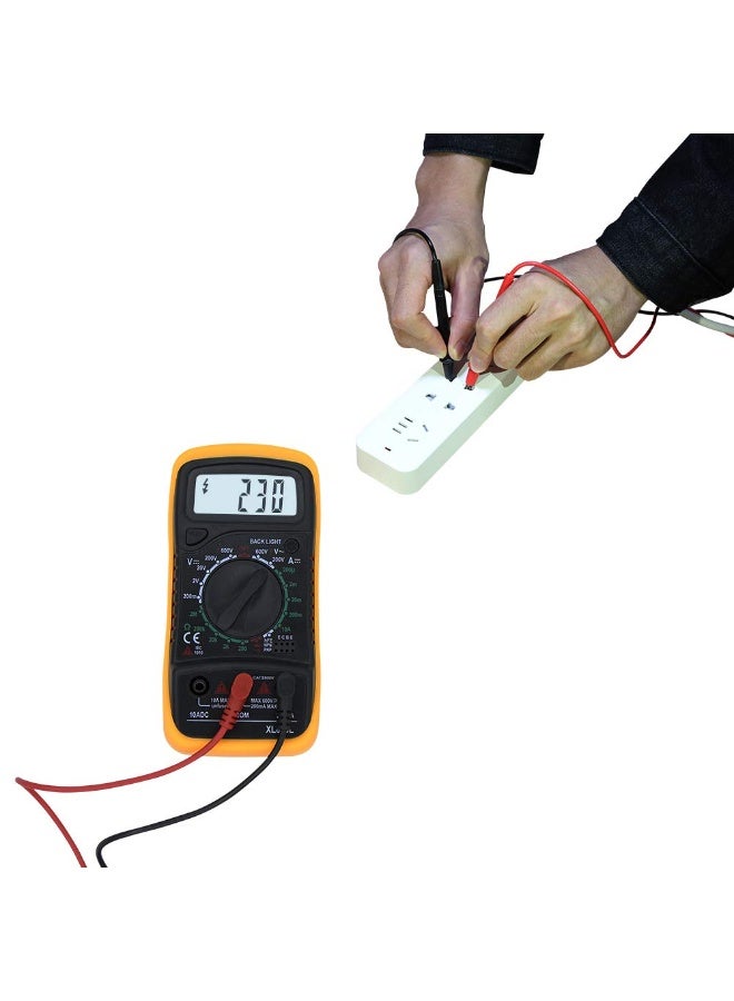 FIXER Electrical Digital Multimeter Handheld Data Hold Electronic Amp Volt Current Ohm Voltage Meter for Transistor Test & Diode Test Support Backlight Screen - Image 2