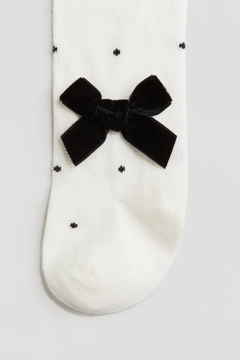 H&M Bow-detail tights