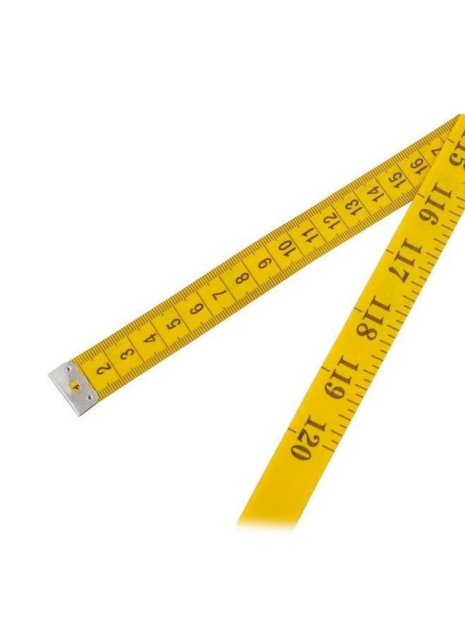 EFUMKE 3-meter PVC soft measuring tape, 300cm x 120inch, thickened, yellow for tailors, white for measuring height. - Image 3
