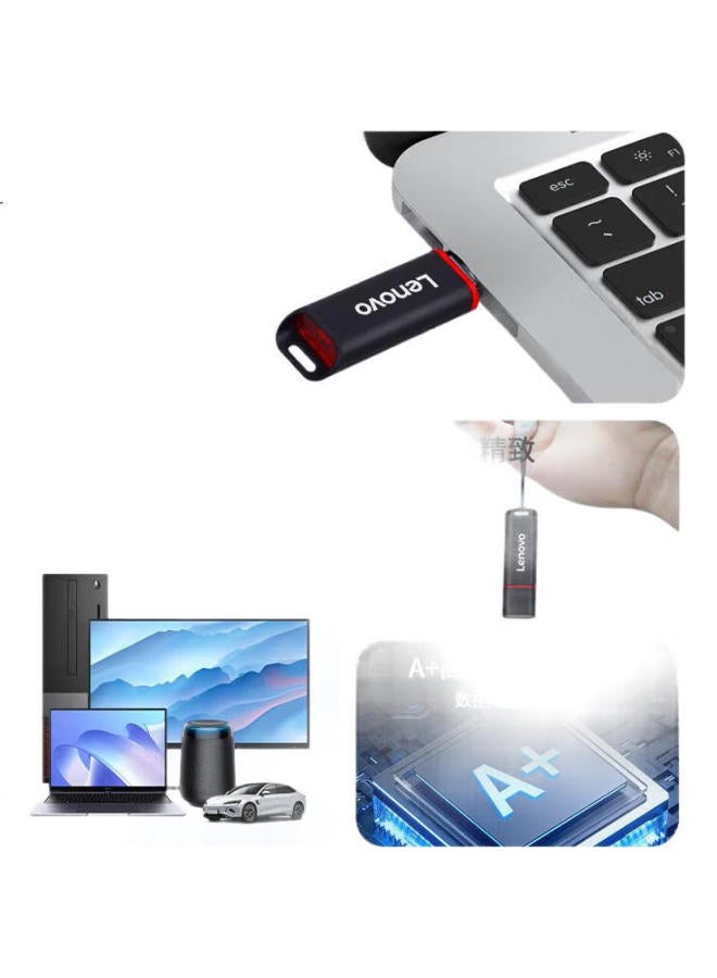 Lenovo Lenovo 8Gb Usb2.0 Bid Usb Flash Drive Ss160, Professional Bidding Usb Drive For Company And Enterprise, Black - Image 3