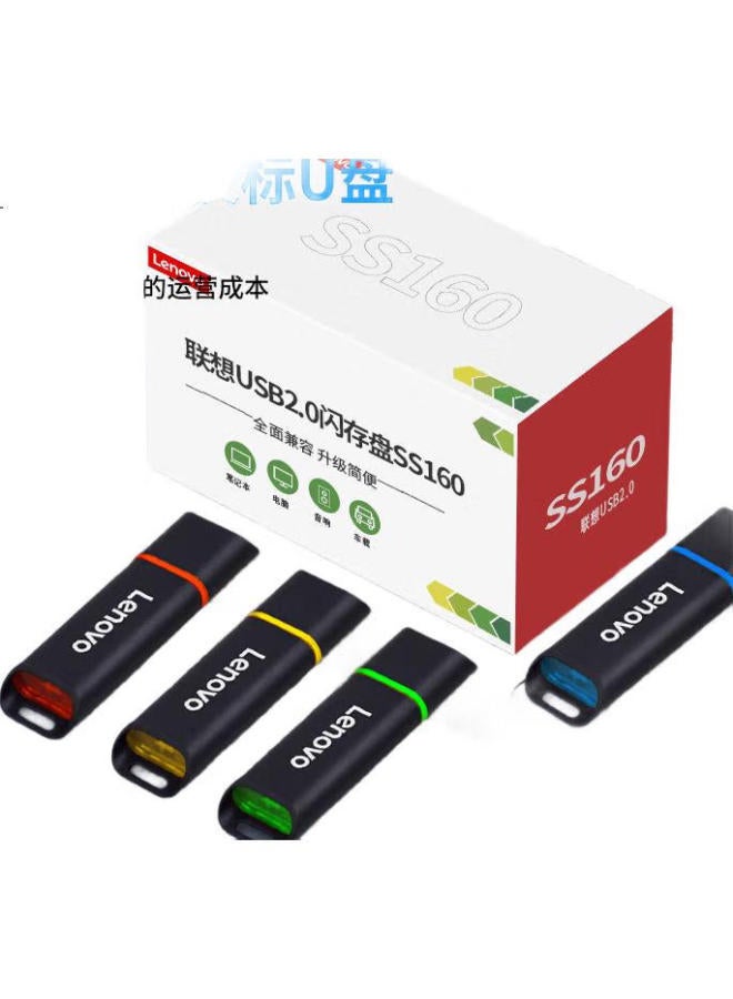 Lenovo Lenovo 8Gb Usb2.0 Bid Usb Flash Drive Ss160, Professional Bidding Usb Drive For Company And Enterprise, Black - Image 2