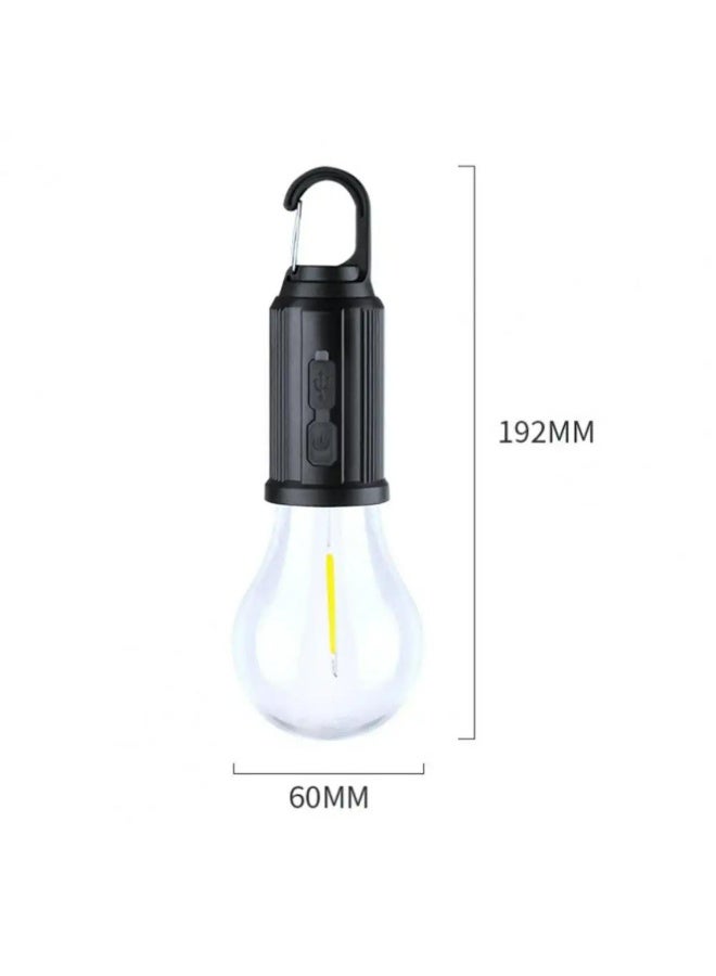 تراديو فانوس تخييم LED قابل لإعادة الشحن بالطاقة الشمسية - ضوء خيمة معلق مقاوم للماء مع شحن USB، 3 أوضاع إضاءة - مثالي للتخييم أو المشي لمسافات طويلة أو الطوارئ أو المنزل أو إصلاح السيارة (قطعة واحدة) - Image 2