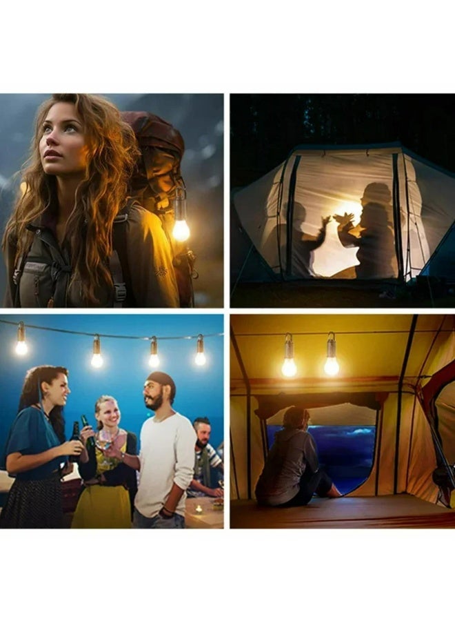 تراديو فانوس تخييم LED قابل لإعادة الشحن بالطاقة الشمسية - ضوء خيمة معلق مقاوم للماء مع شحن USB، 3 أوضاع إضاءة - مثالي للتخييم أو المشي لمسافات طويلة أو الطوارئ أو المنزل أو إصلاح السيارة (قطعة واحدة) - Image 5