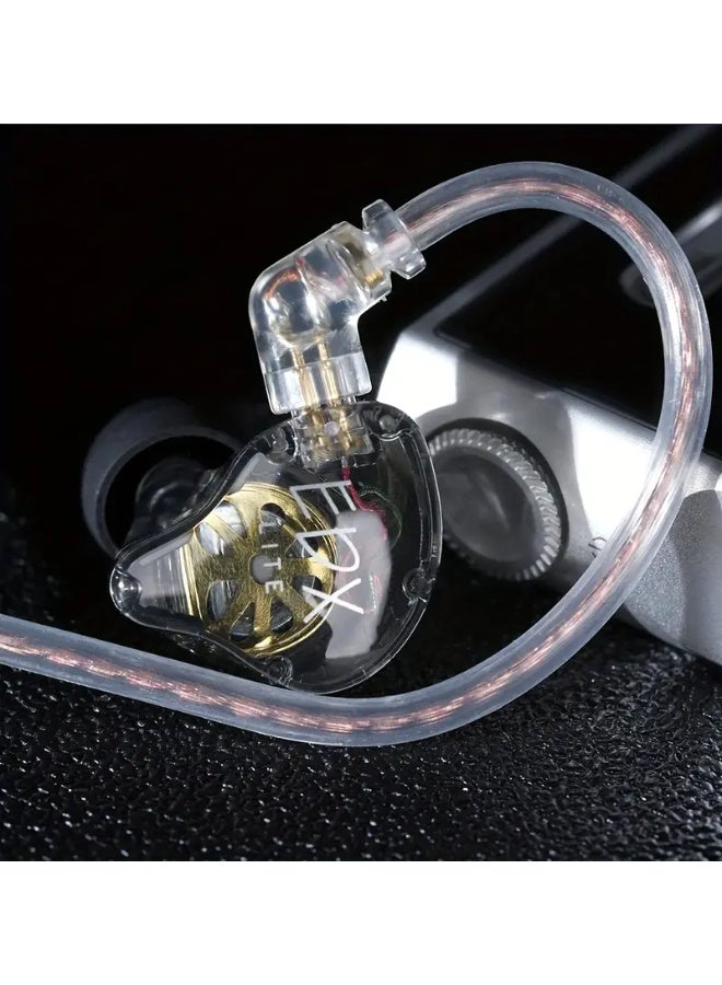 KZ EDX Lite In-Ear Monitoring Headphones with Noise Cancellation, Wired IEM Gaming Headset Featuring 1DD Dynamic Driver, Professional Tangle-Free OFC Cable, Earbud Tips, And 3, 5Mm Jack with Mic - Image 2