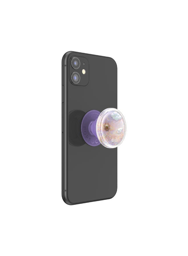 POPSOCKETS مقبض هاتف جل وحامل من PopGrip Premium، قابل للإزالة وإعادة الاستخدام والغسل، يعمل مع جراب بلاستيكي صلب أملس، سهل الإزالة من الأعلى للشحن اللاسلكي - Dreamy Whirl - Image 4