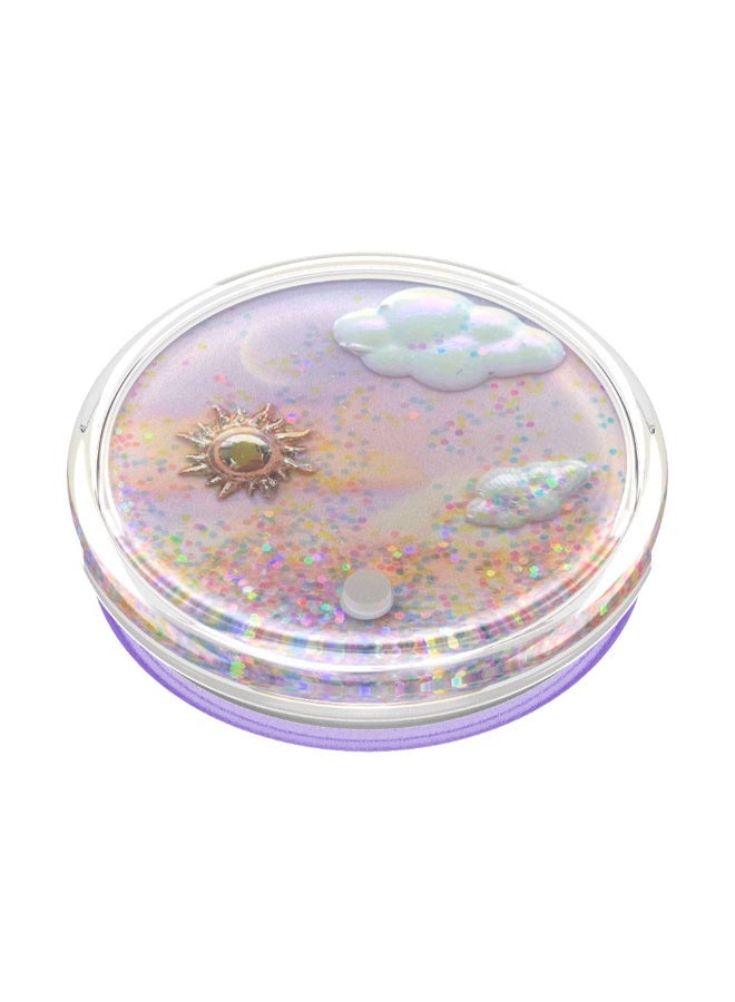 POPSOCKETS مقبض هاتف جل وحامل من PopGrip Premium، قابل للإزالة وإعادة الاستخدام والغسل، يعمل مع جراب بلاستيكي صلب أملس، سهل الإزالة من الأعلى للشحن اللاسلكي - Dreamy Whirl - Image 5