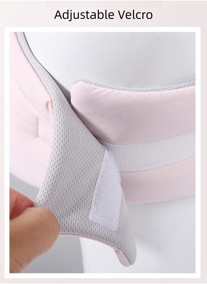 WAOKN - All-inclusive Sleep Eye Mask, Warm and Cool Dual-sense Space Capsule Eye Mask, Light-blocking and Noise-reducing Student Nap, Office and Travel Sleeping Tool (Pink) - Image 1