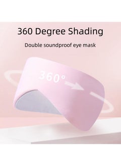 WAOKN All-inclusive Sleep Eye Mask, Warm and Cool Dual-sense Space Capsule Eye Mask, Light-blocking and Noise-reducing Student Nap, Office and Travel Sleeping Tool (Pink)  - Image 5